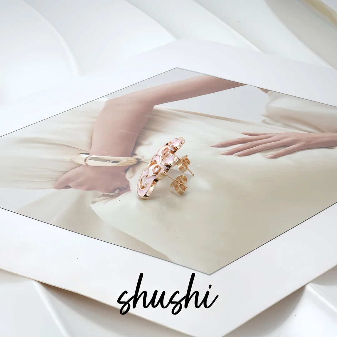 铜合金珐琅耳饰 耳环9163