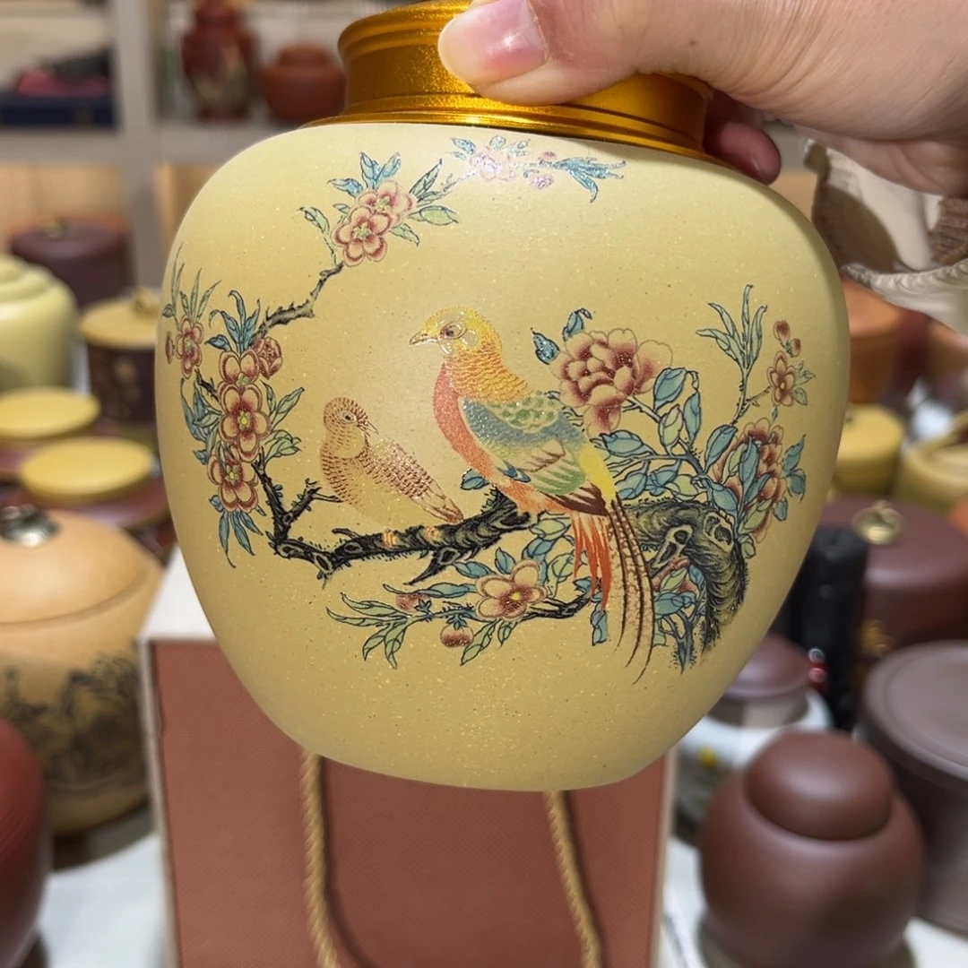 紫砂茶叶罐紫砂一