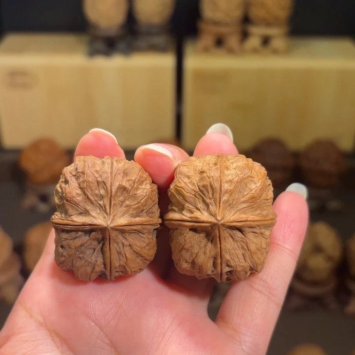吊坠文玩核桃豆腐块四棱36