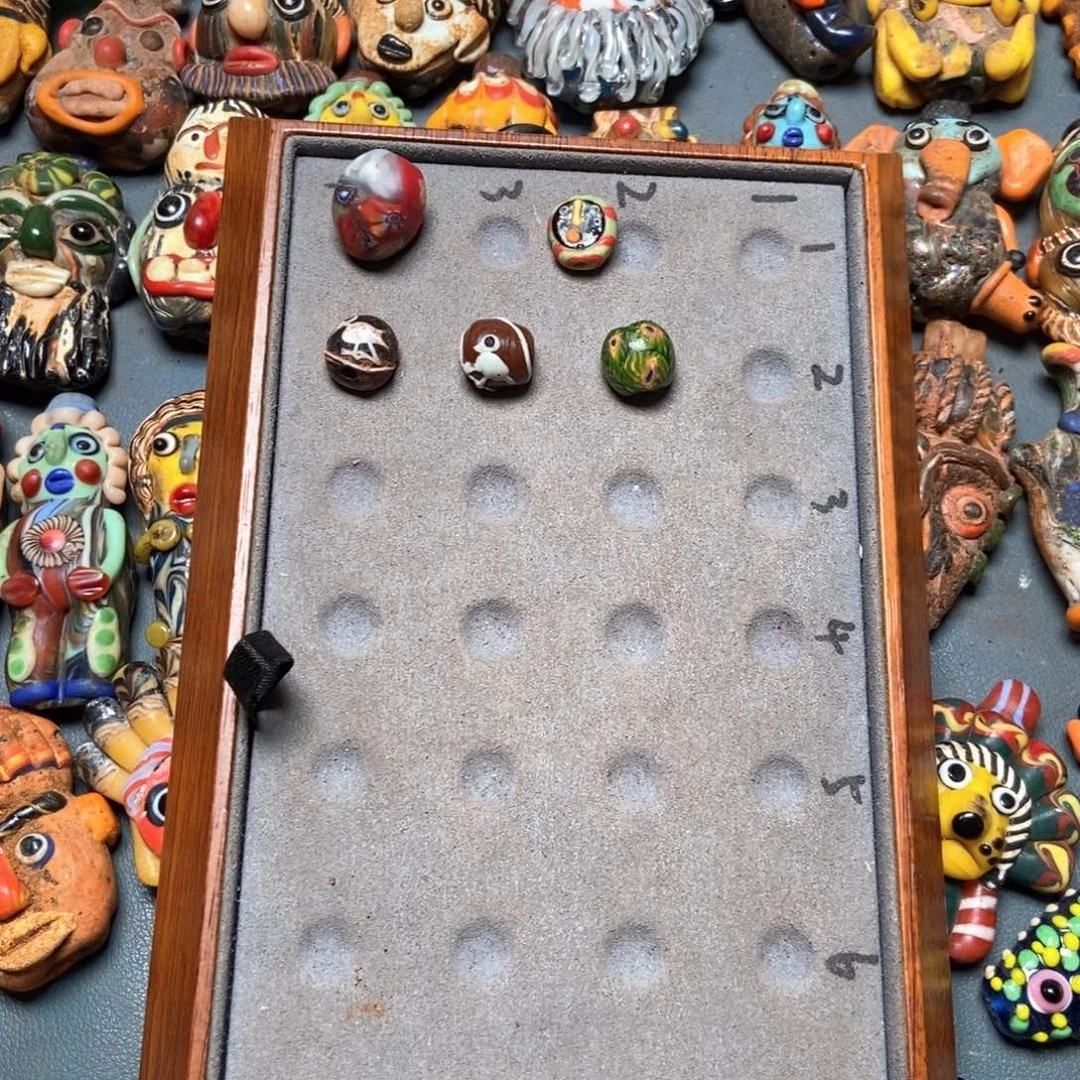 玻璃颈饰专拍珠子