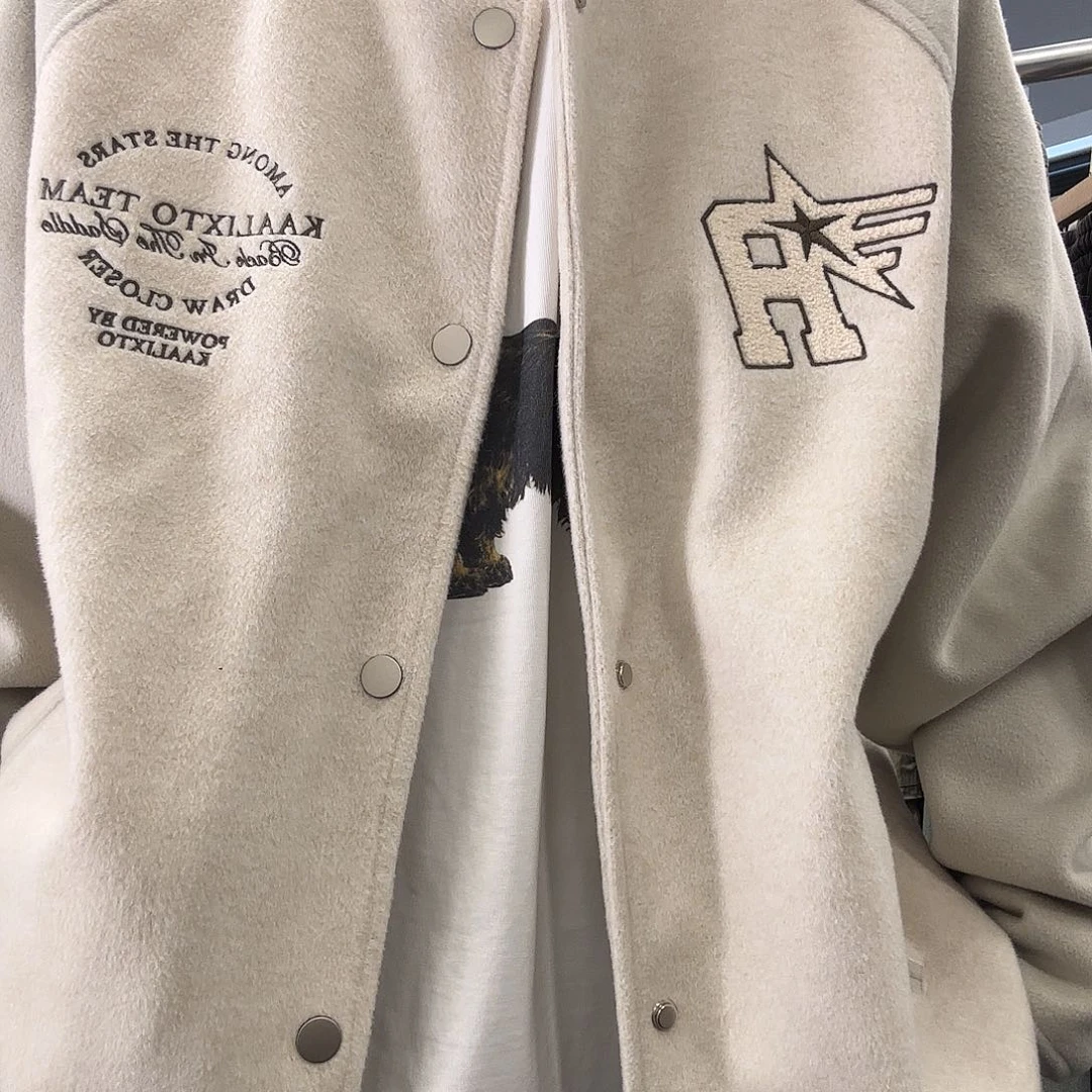 Kaa棒球服米色L外套