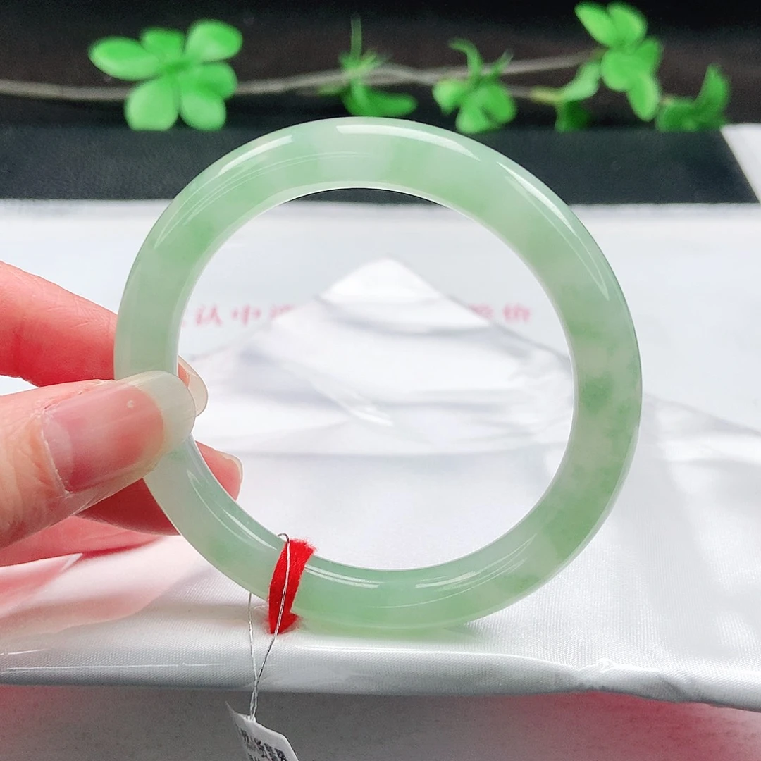 未镶嵌手镯翡翠52圆条