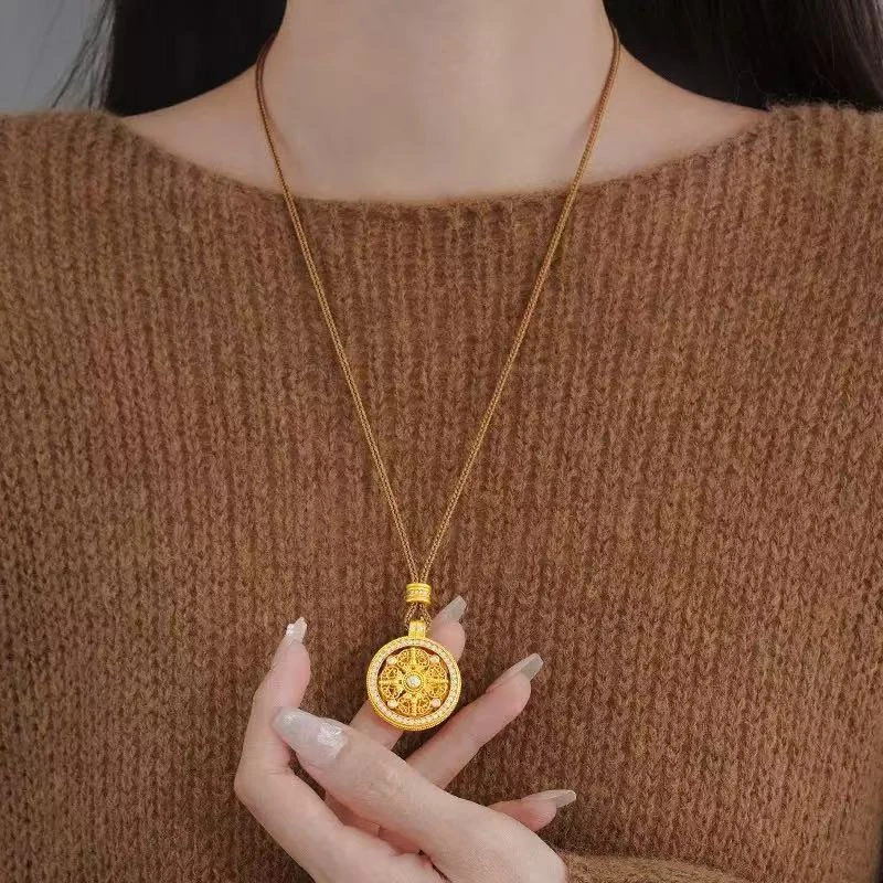 铜合金布艺项链 铜合金项链D207时尚百搭轻奢气质优雅项链