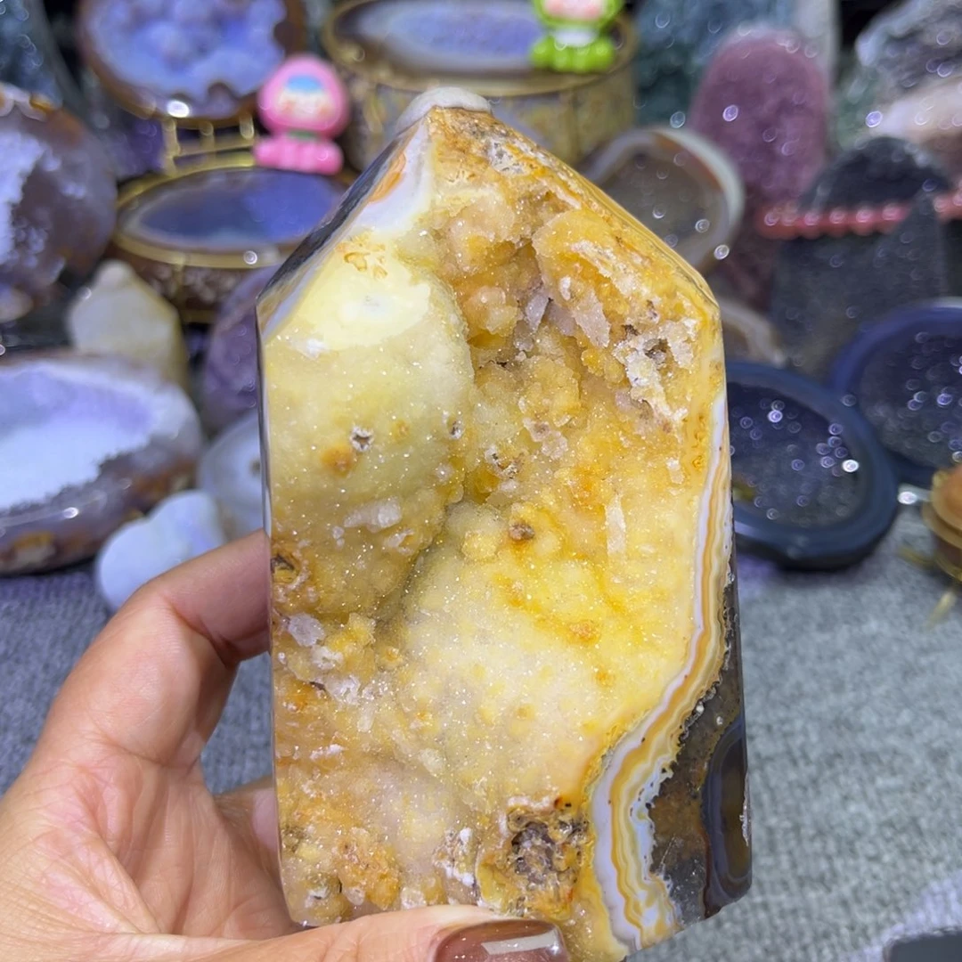 未镶嵌紫晶摆件水晶