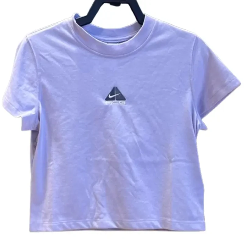 NIKE/耐克女子ACG DF BABY LUNGS SS针织无领短T恤HM6085515