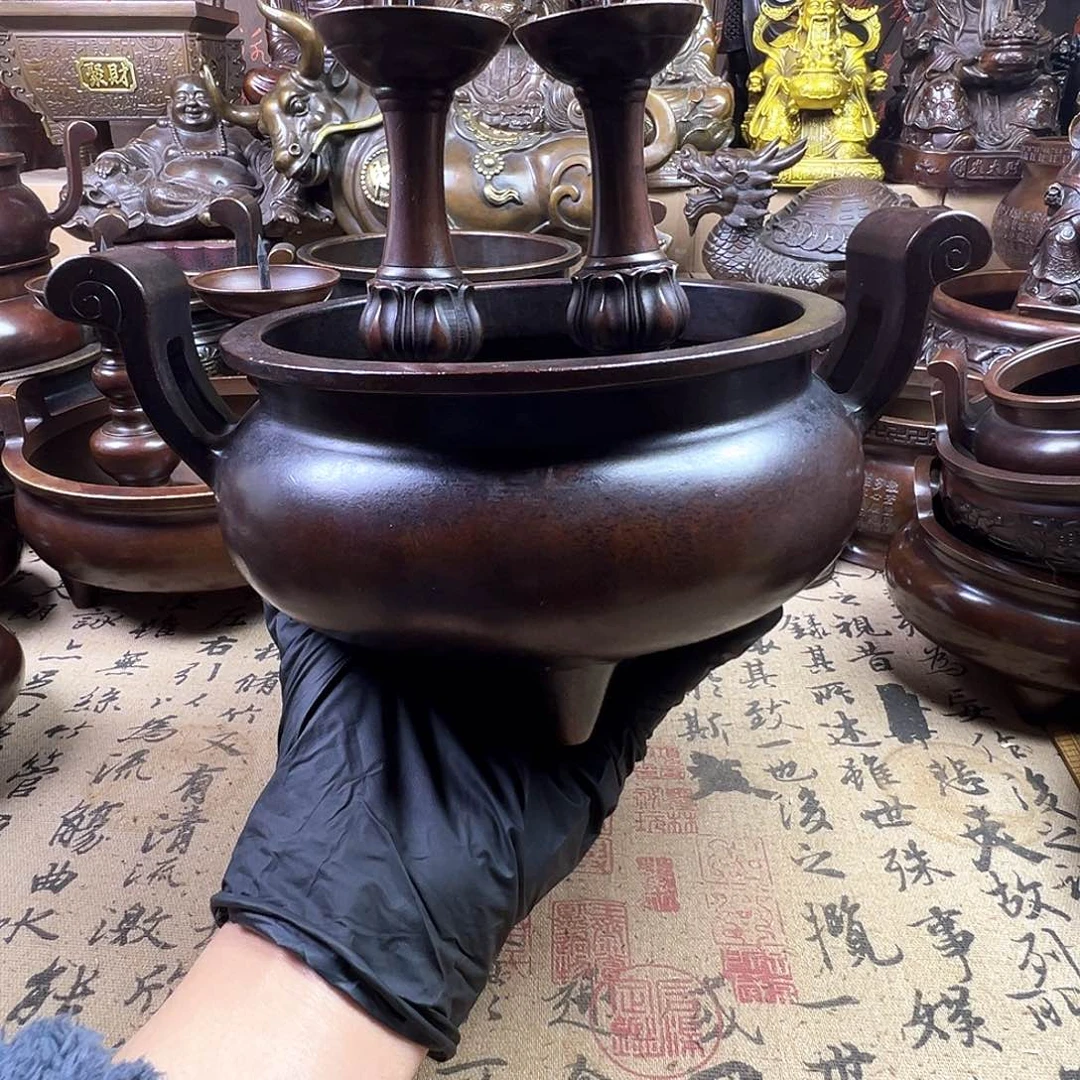 香炉 家用供香炉 风水摆件 聚宝盆 家居摆件