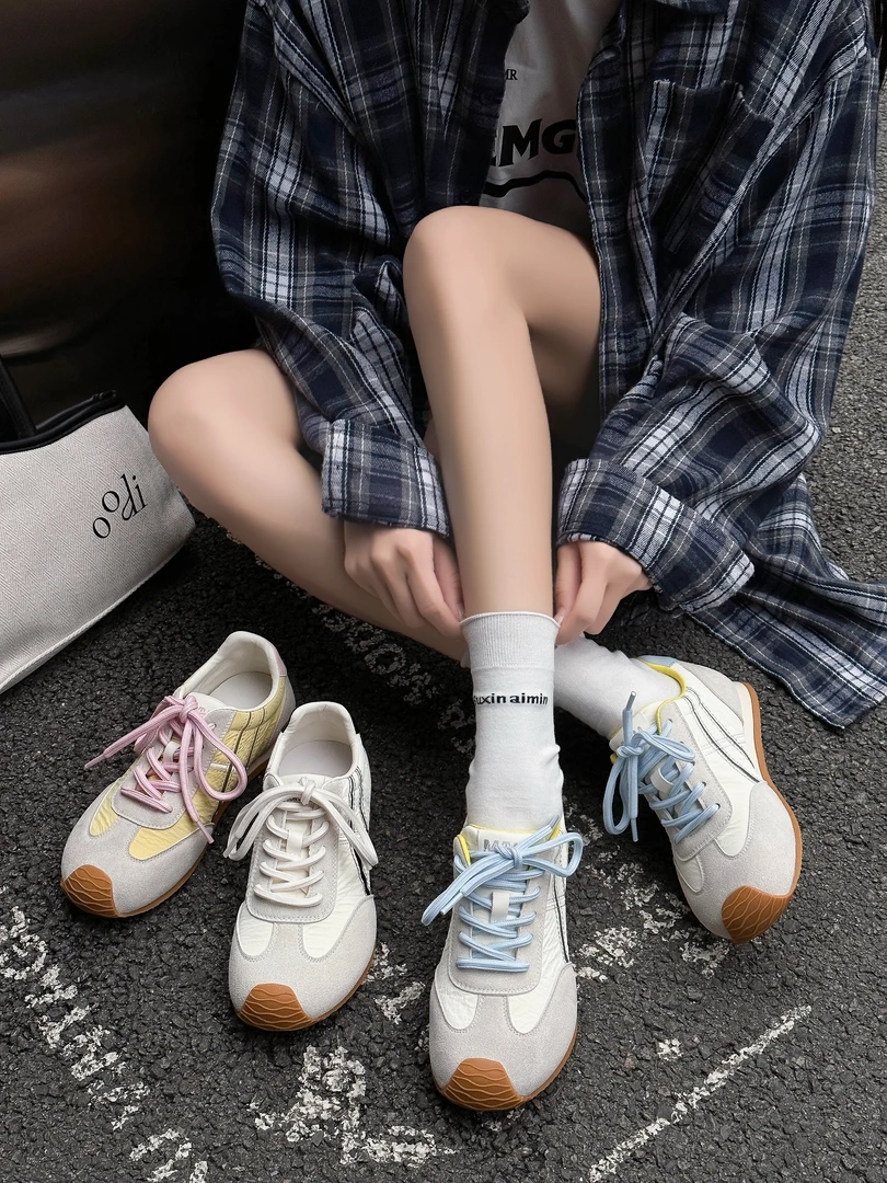 百搭复古透气运动潮鞋学生ins韩版阿甘鞋网面女鞋夏季休闲鞋鞋子