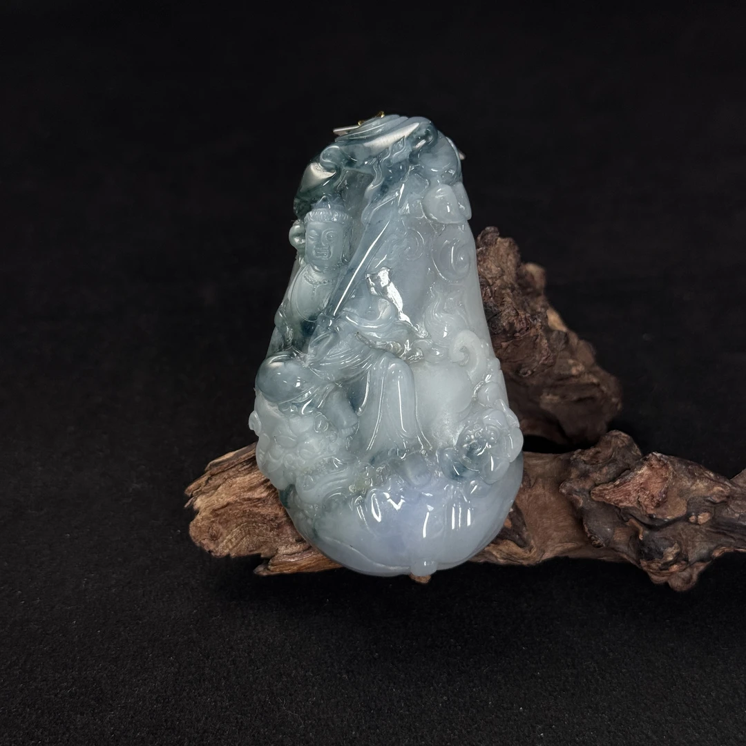 【诚翠拍品第一百零七期午】翡翠83吊坠FKG16112