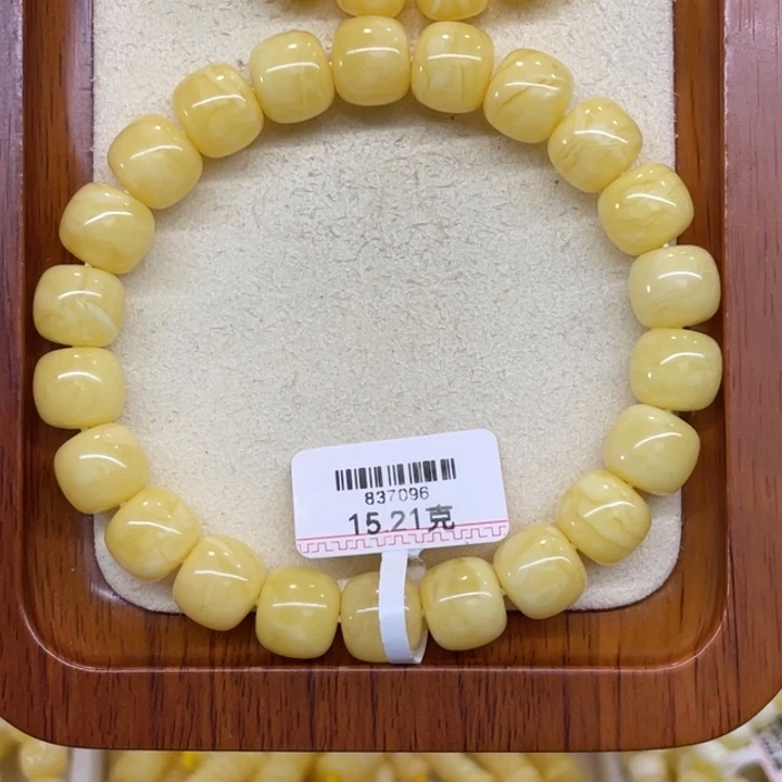 J***g蜜蜡未镶嵌手链蜜蜡