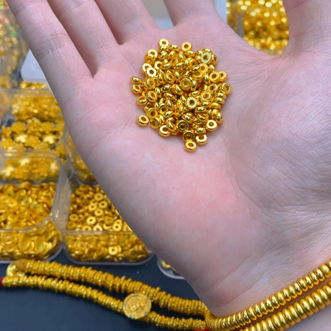 锆石铜合金算盘珠隔片5mm10个