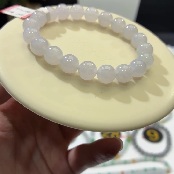 靓***靓翡翠未镶嵌手链卡9.8