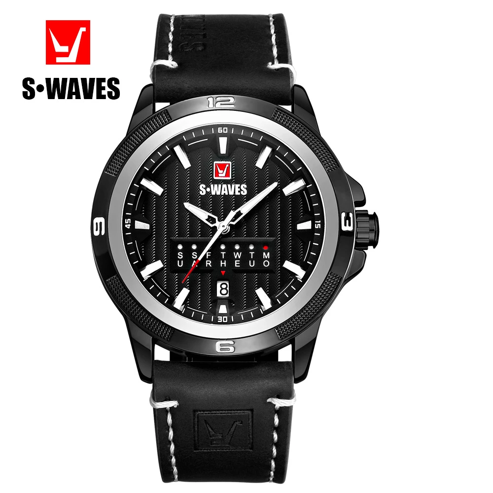 SWAVES银浪SW3050石英手表男潮流时尚帅气防水高霸气男士手表学生