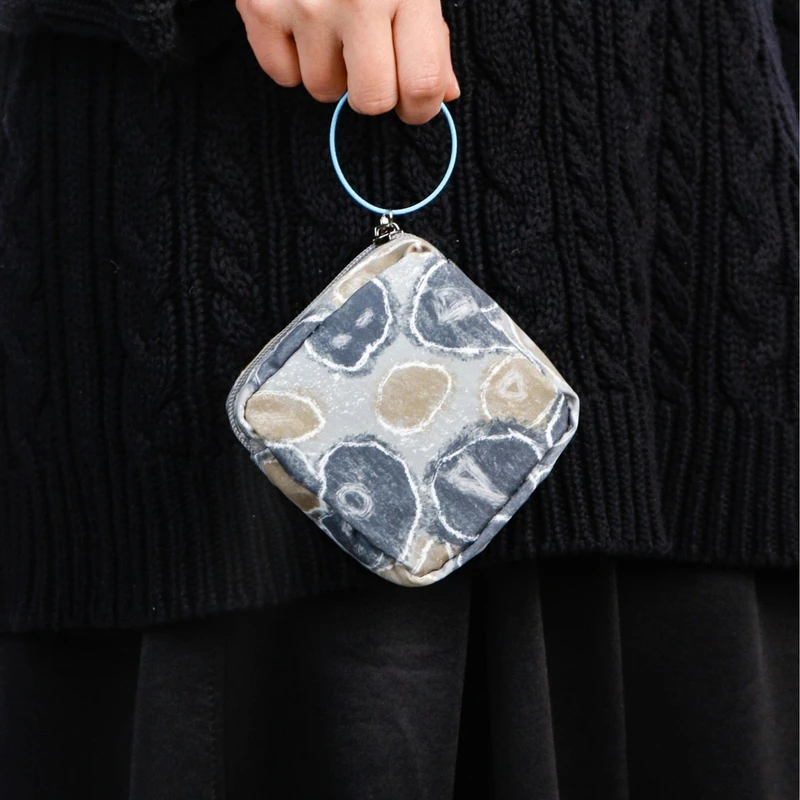 无则艺创意迷你零钱收纳挂绳大容量青苔妈咪包