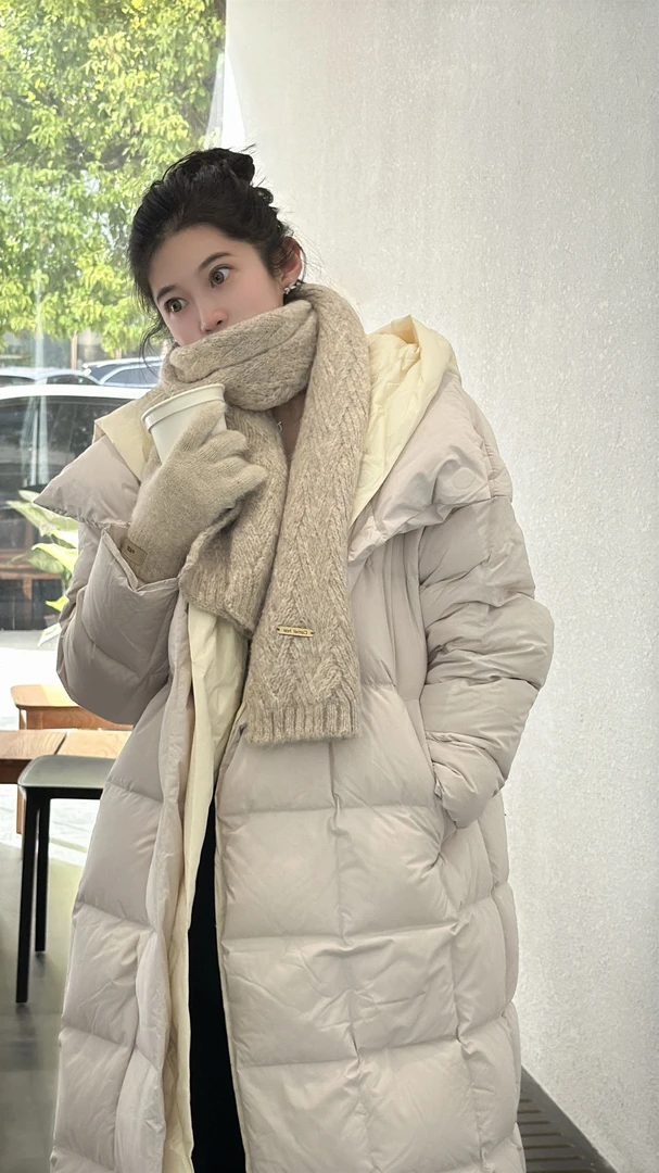 CHENRUI 歆姐2025新款“极钻”中长款面包服国标90鹅绒服羽绒服2080