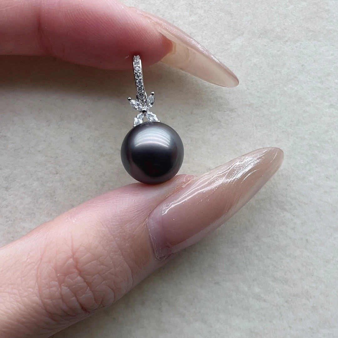 银S925镶嵌吊坠52海水珍珠
