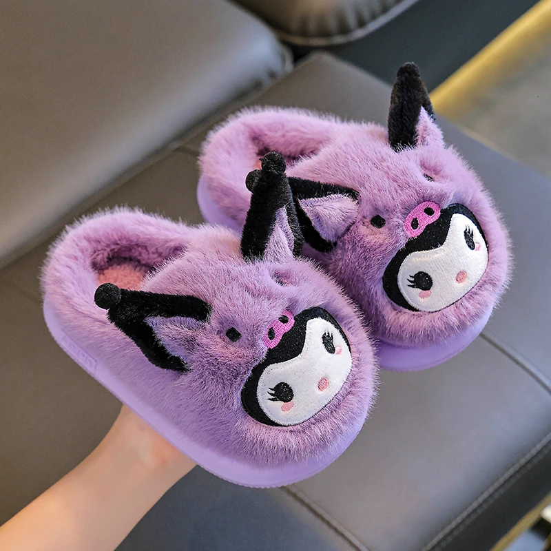 儿童棉拖鞋秋冬季新款女童EVA卡通拖鞋中大童保暖小女孩宝宝棉鞋