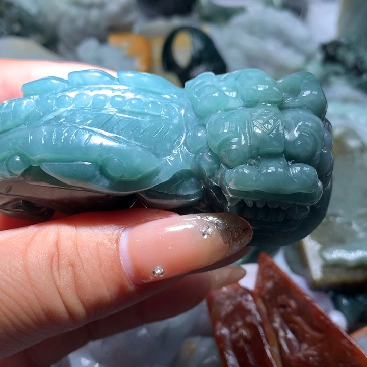 翡翠未镶嵌颈饰保真天然A货翡翠