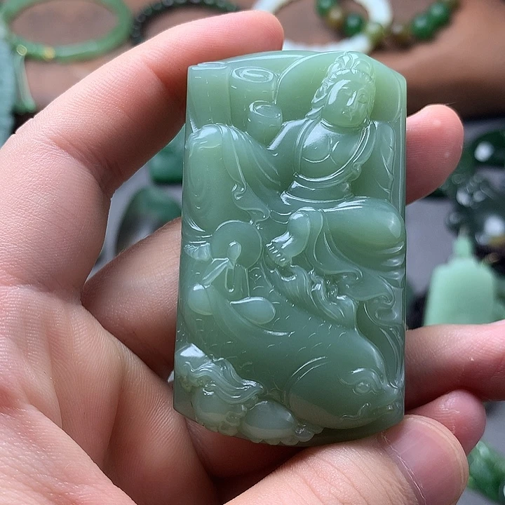 和田玉未镶嵌挂件