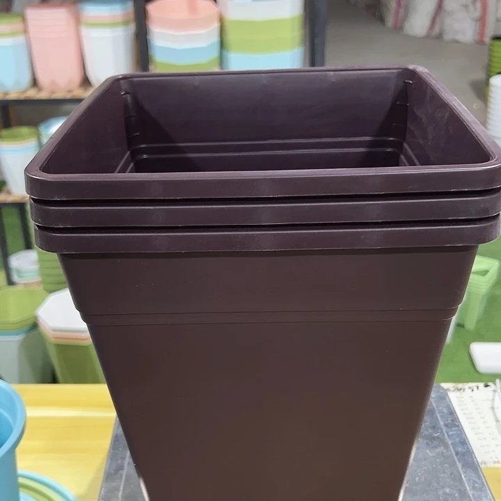 方盆口26高28紫砂色3个无托