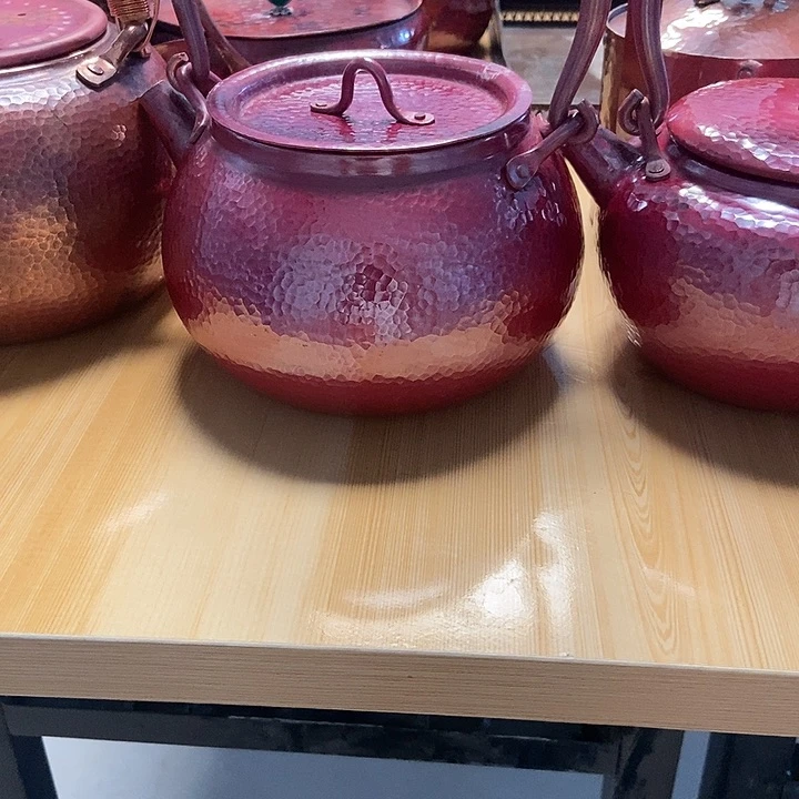 纯手工制作紫铜铜壶