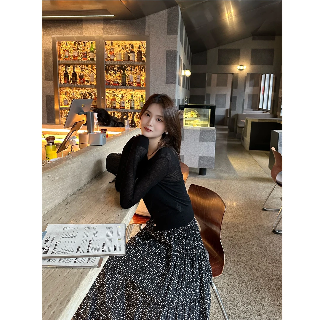 LUOZHIYIN/罗知音T612087TZ春季短款薄款毛针织衫长袖