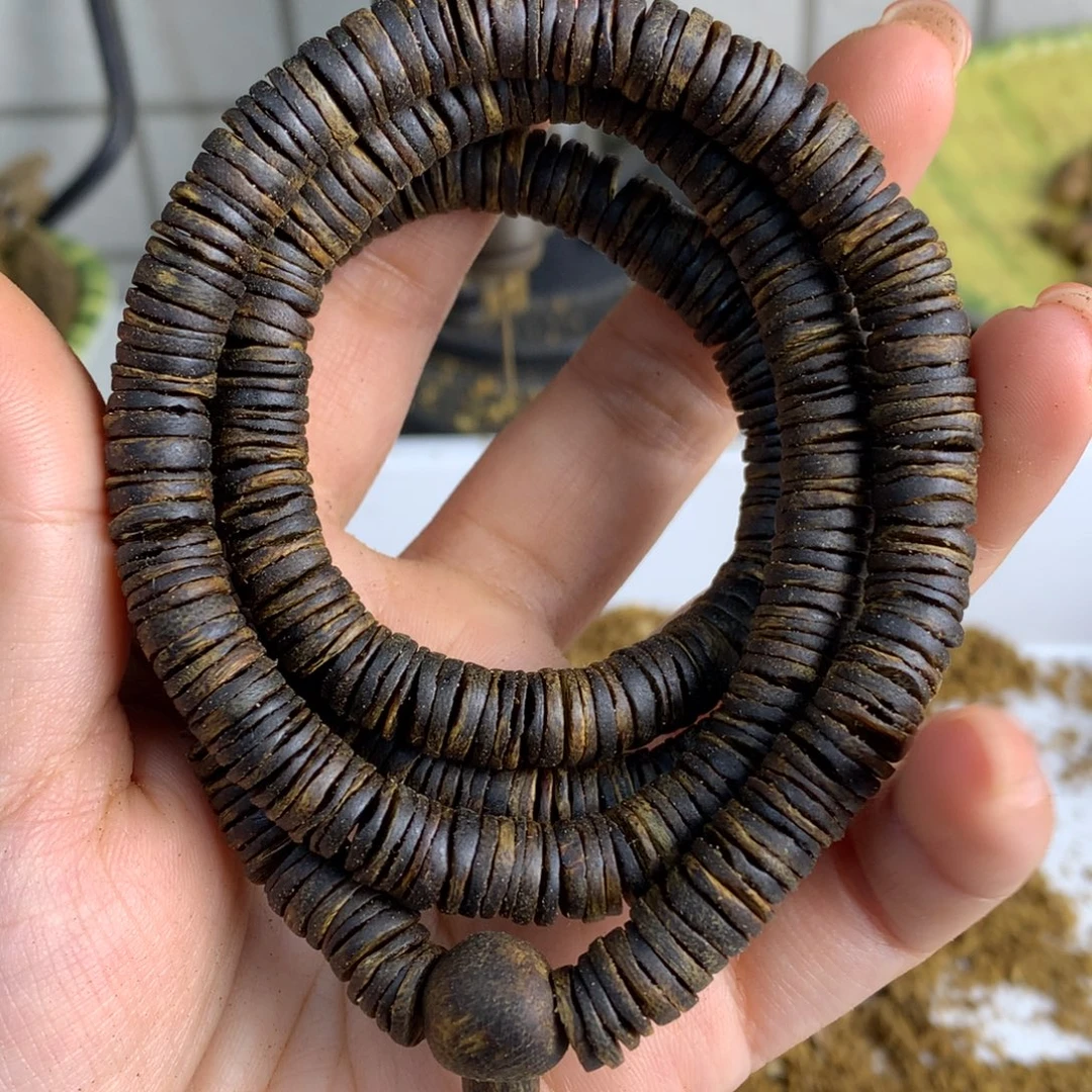 沉香碎屑沉香08沉水片珠多圈40克