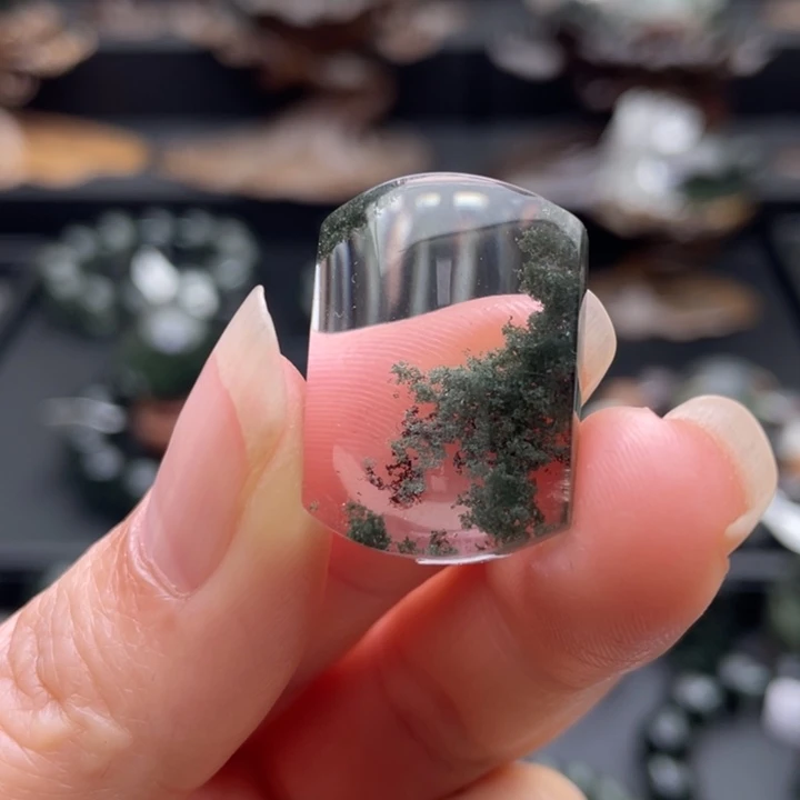 未镶嵌水晶颈饰绿幽灵聚宝盆吊坠