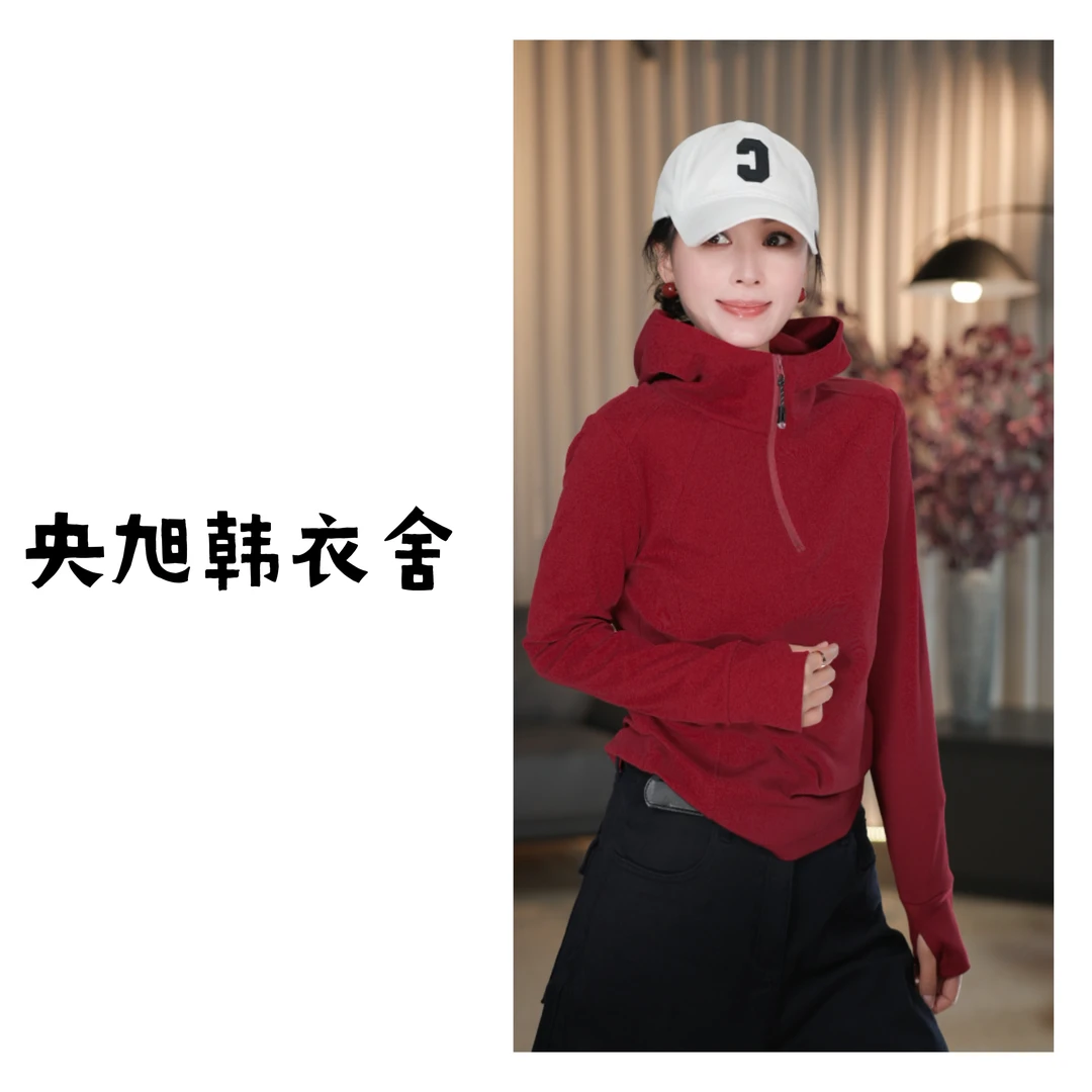 央旭韩衣舍 半拉链套头休闲卫衣 2025818