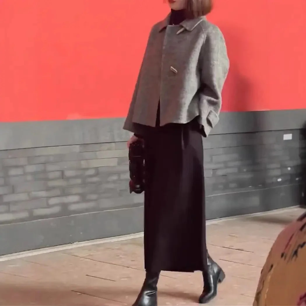 大衣女款秋冬高级感2025秋冬新款流行时尚洋气阔太太气质精品女装