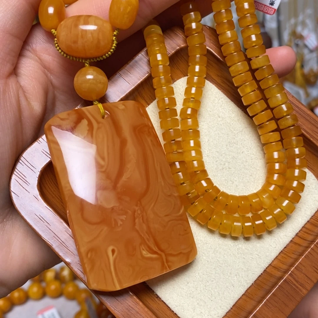 【闪购商品】蜜蜡颈饰未镶嵌项链