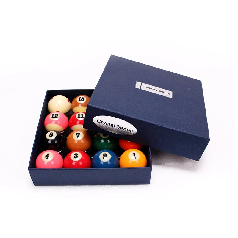 德国黑八台球子美式大号标准十六彩水晶球桌球斯诺克九球黑8白母