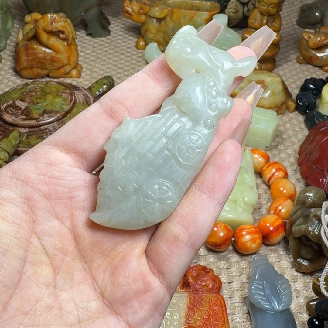白玉菩提吊坠挂件