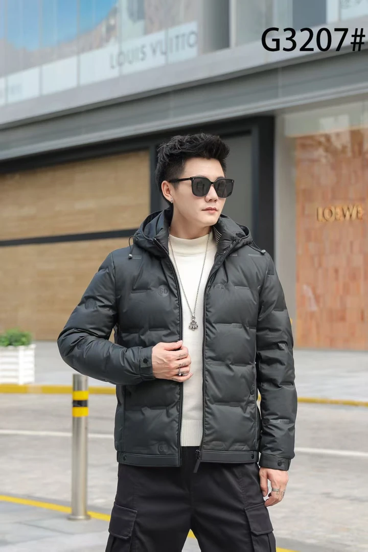 25年男士冬季新款保暖百搭外套潮流连帽防寒棉衣