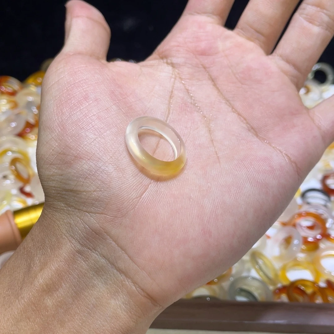 玛瑙/玉髓合金戒指297号港13 默认瑕疵