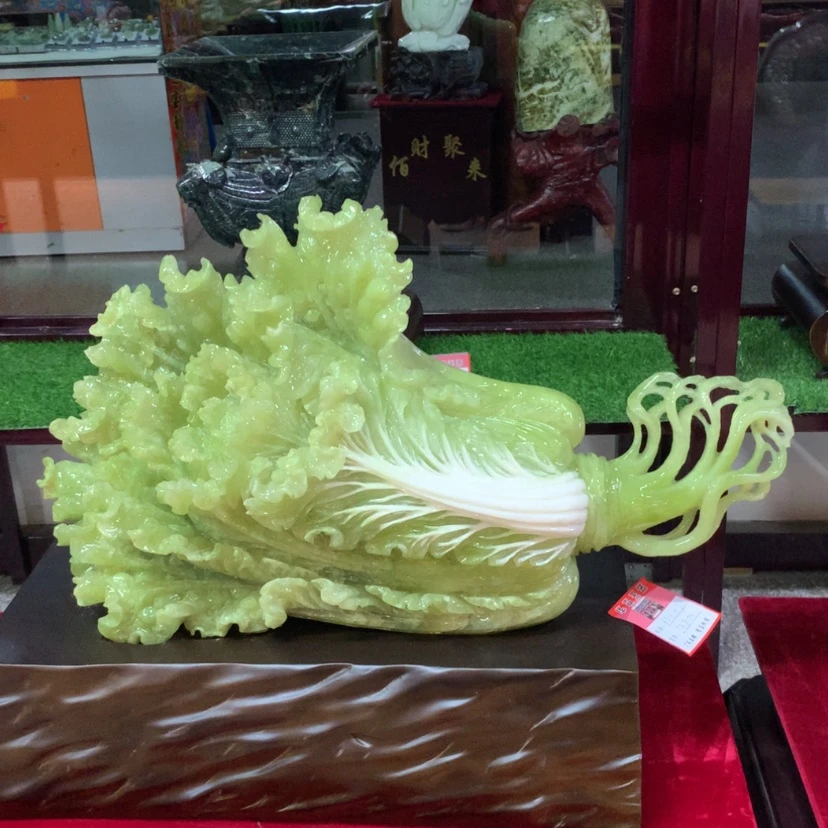 【闪购商品】未镶嵌蛇纹石玉摆件覆膜