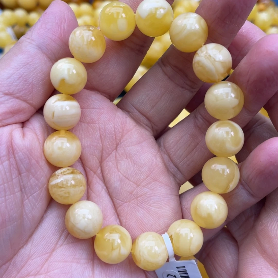 琥珀裸石未镶嵌琥珀蜜蜡12m m