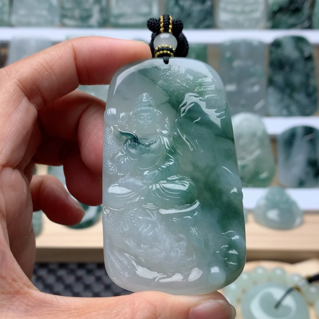 龙***大吊坠(不含链)未镶嵌翡翠观音