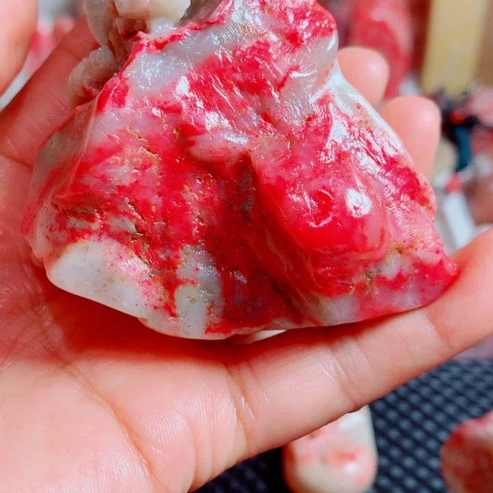 潜***夫巴林石巴林鸡血摆件