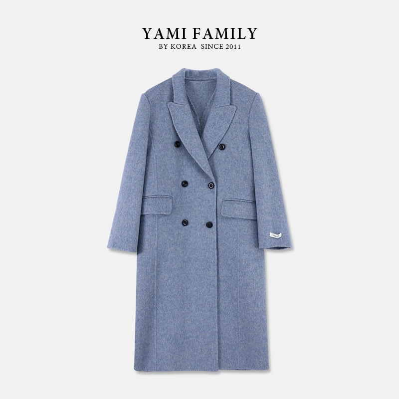 【海边落日】YM 972 秋冬设计师冬季宽松经典百搭气质羊毛大衣