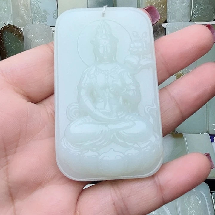 颈饰未镶嵌和田玉宁**远