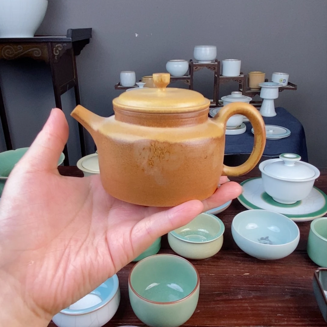 朱砂胎草木灰德钟壶 不开片