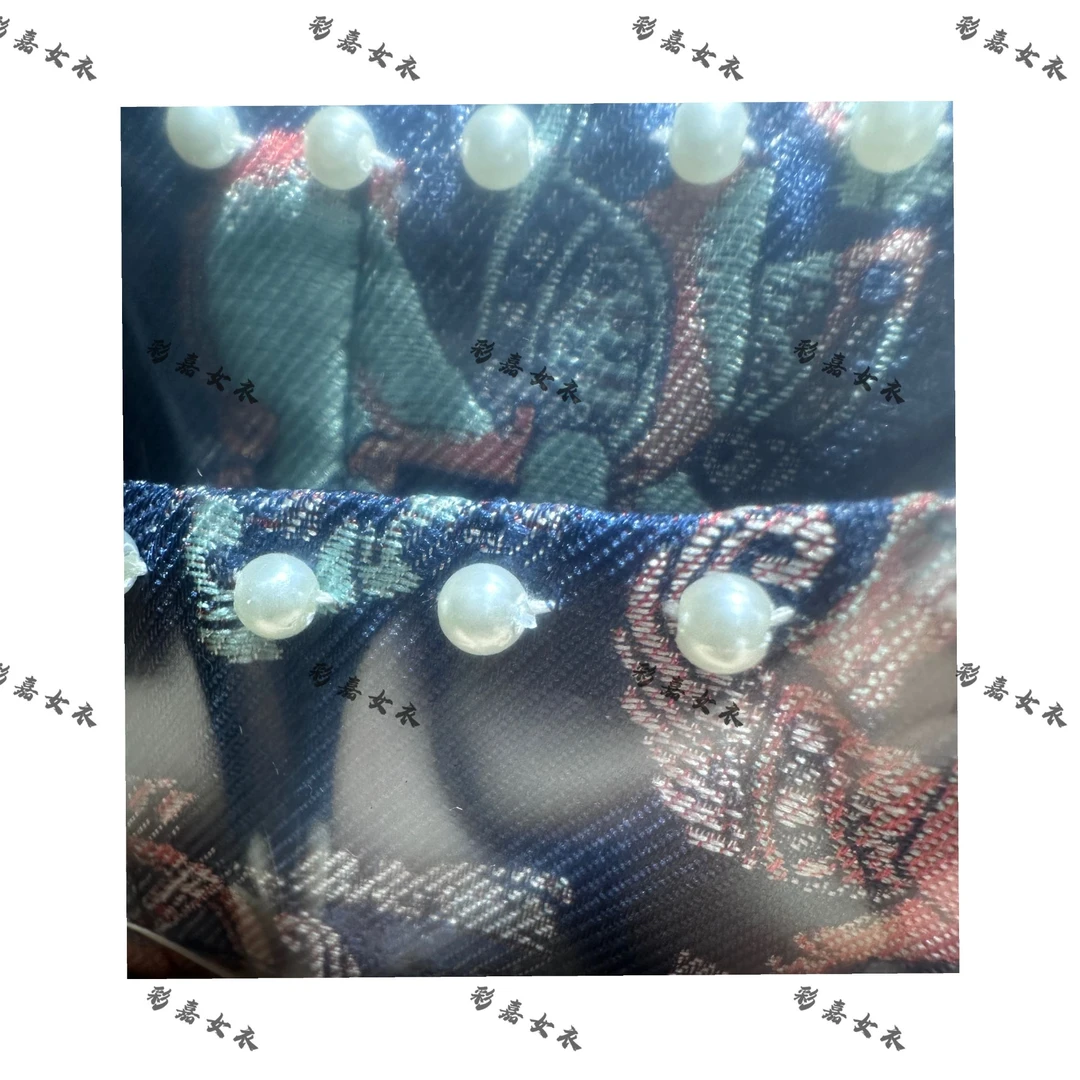 618【彩嘉专属】新中式国风马上有福重工上衣半身裙提花套装