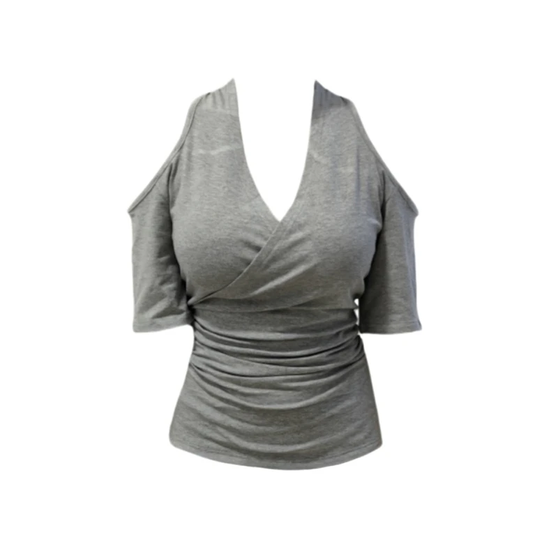 大码胖MM法式复古黑色挂脖露肩T恤女夏季新款收腰显瘦设计感上衣