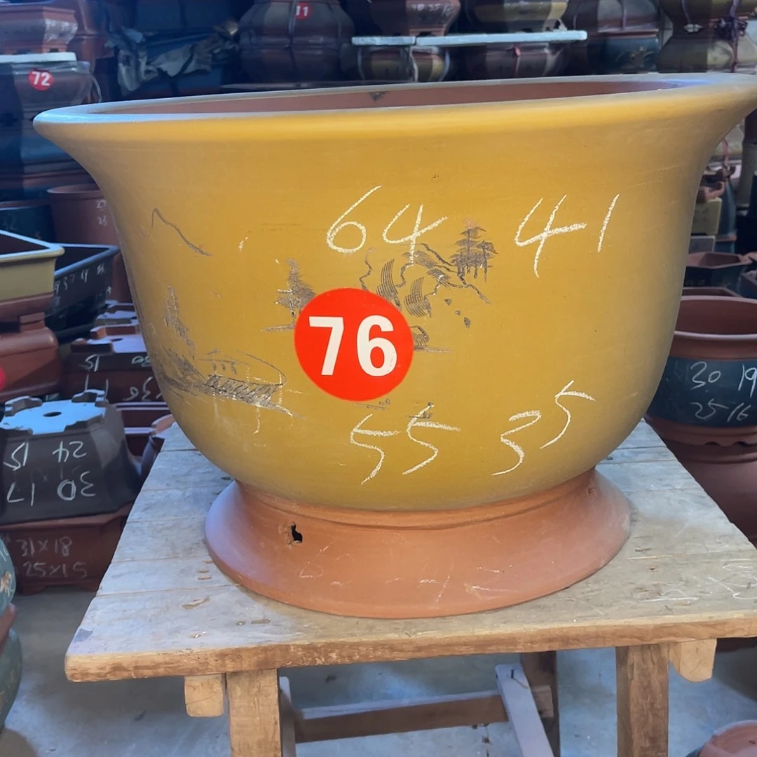 紫砂花盆大金钟盆一个