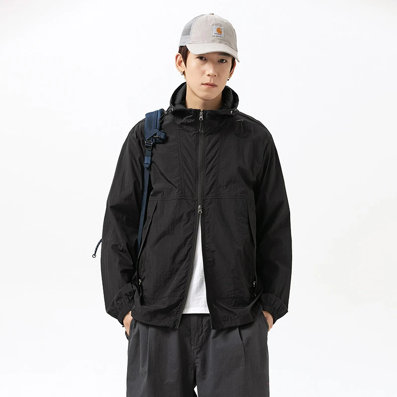 UPF50+防晒衣男夏季防泼水防紫外线男款户外登山外套运动夹克上衣