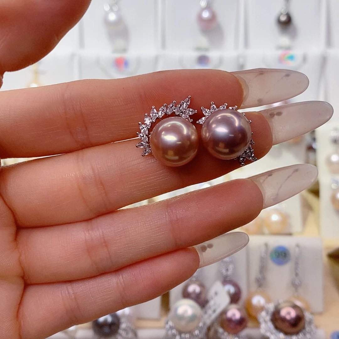 淡水珍珠耳饰未镶嵌