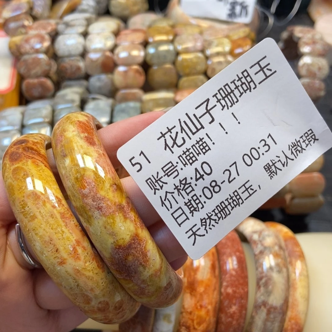 喵***！未镶嵌硅化珊瑚（珊瑚玉）珠宝半成品51