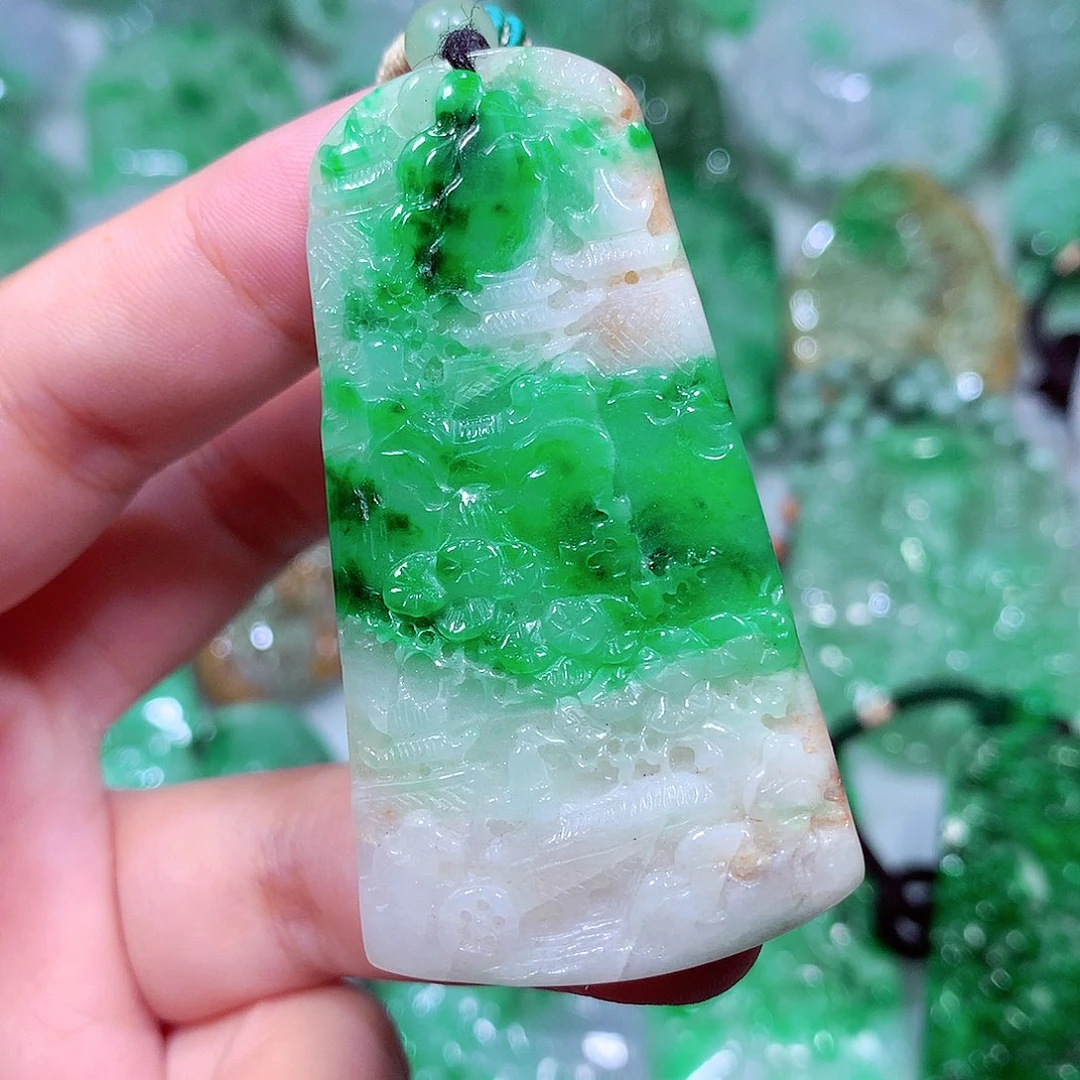 翡翠未镶嵌吊坠(不含链)