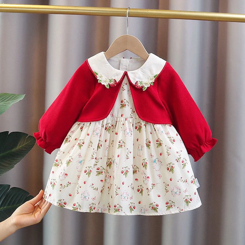 原创设计女连衣裙裙子女童春秋款韩版婴儿公主裙秋装春秋女宝