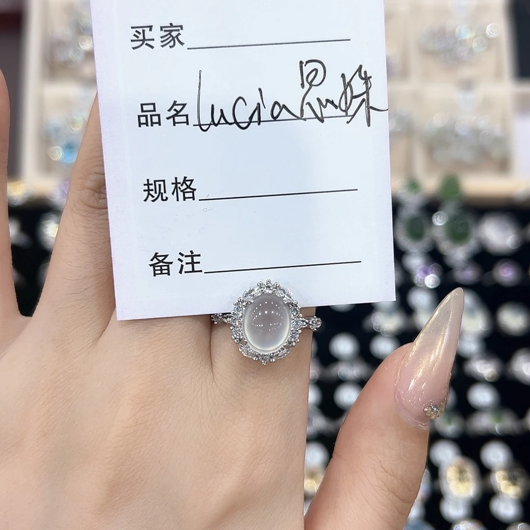 石榴石戒指银S925镶嵌L****?戒指